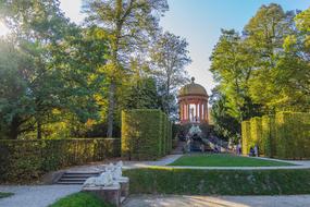 Schwetzingen Apollo Temple garden