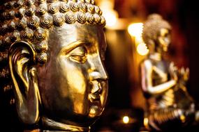 Buddha Gold face statue