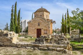 ancient ruins in the village of Tersefanou in cyprus