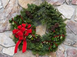 Christmas Wreath Holiday green red