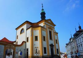 Baroque whitte orange Church