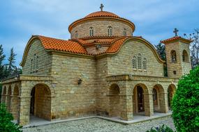 Church Orthodox red roof
