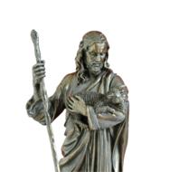 shepherd like statue on white