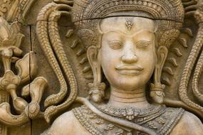 Buddha Sculpture face
