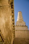 Beautiful mosque at blue sky background in Mardin, Turkey