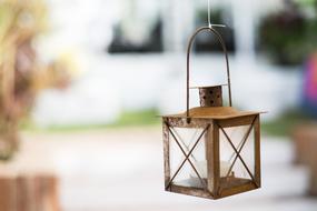 Close-up of the sailing candlestick, at blurred background