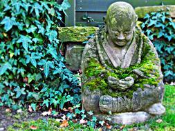 green Figurine Statue Buddha