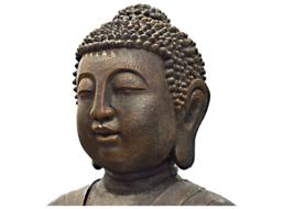 buddha figure head bronze