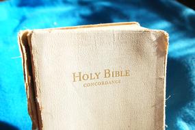 holy Bible White Old book