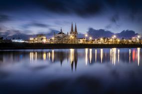 Church Blue Hour Wave