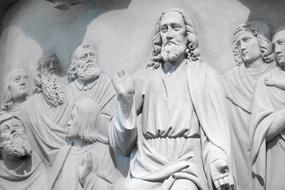 Jesus Sermon Mount Christ statue