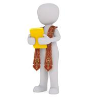 white 3d model pastor drawing