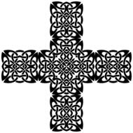 celtic knot design decorative cross