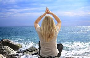 Meditation Zen by the sea