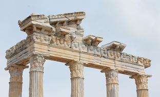 ruins of the temple of Apollo in Turkey