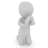 2d model pray drawing
