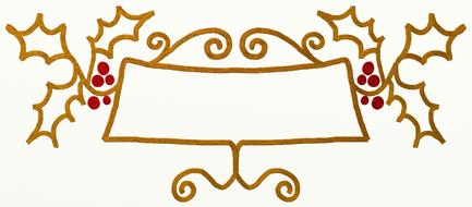 frame border gold drawing