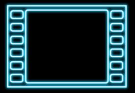 neon resources frame as a drawing