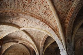 vaults in the abbey of San Galgano in Tuscany
