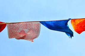 colorful Zaszlo Prayer Flags