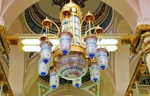 decoration of Prophet Mosque roof