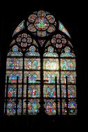 impressively beautiful Paris Church, glass window