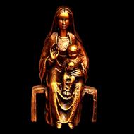 brronze Figure of madonna