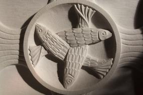Fish District Symbol stone