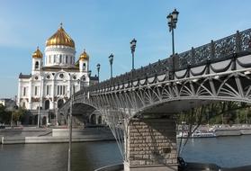 unusually beautiful Moscow Temple