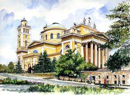 architecture hungary eger drawing