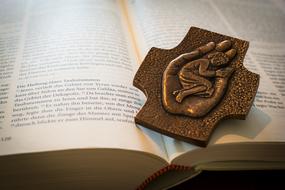 Bible Cross hand book