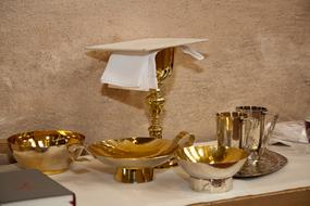Church gold bowls
