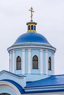 Orthodox blue Church Architecture