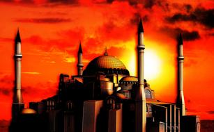 istanbul turkish poster drawing