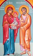 Joachim And Anna Saints icon drawing