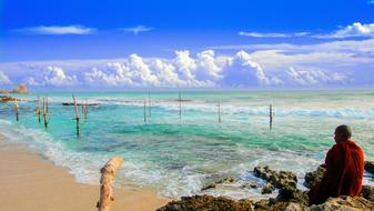 Theravada Buddhism Monk sea