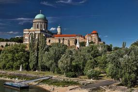 Esztergom Hungary Basilica and garden