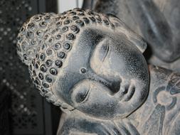 Buddhism Meditation Stone face