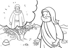 moses story drawing