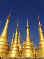 Pagoda Spires Temple gold