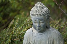 Buddha Sitting, stone statue