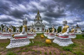 Statue Buddhism and sky