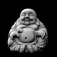 Buddha grey Figure statue