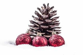 Decoration Red Christmas wood