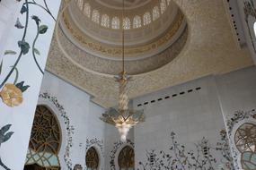 chandelier in mosque