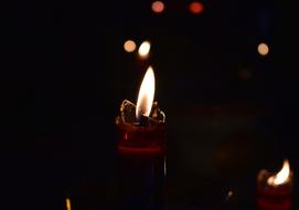 one Candle Flame
