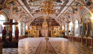 monastery interior, Russia, Sergiev Posad