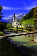 distant view of the Bach church in Arnstadt