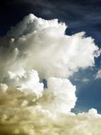Sky Cloud Blue white grey