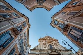 Architecture Facades blue sky